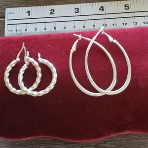 Sterling Silver Hoop Earrings